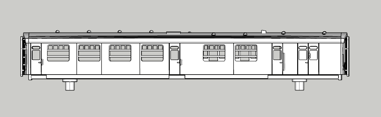 (image for) (N) SR Bulleid Eastleigh Semi-Open Brake Third - d2123b